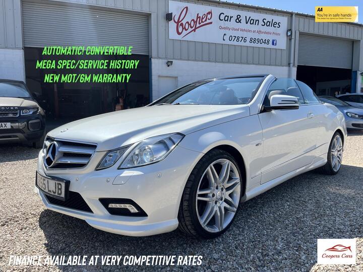 Mercedes-Benz E Class 3.0 E350 CDI V6 BlueEfficiency Sport Cabriolet G-Tronic Euro 5 2dr