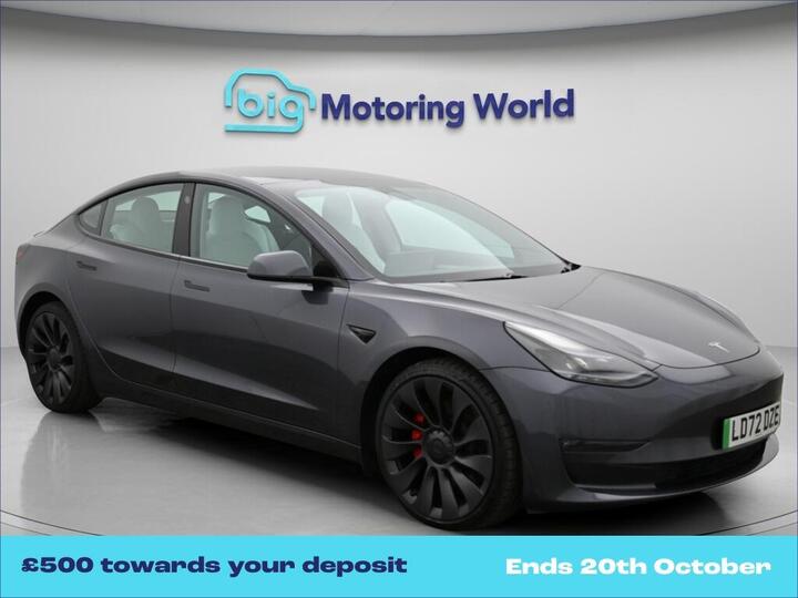 Tesla Model 3 (Dual Motor) Performance Auto 4WDE 4dr (Performance Upgrade)