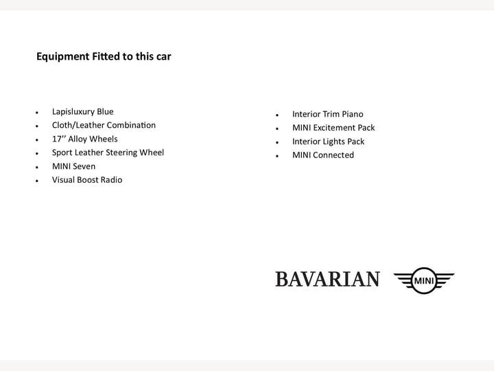 MINI Hatch 1.5 Cooper Seven Euro 6 (s/s) 5dr