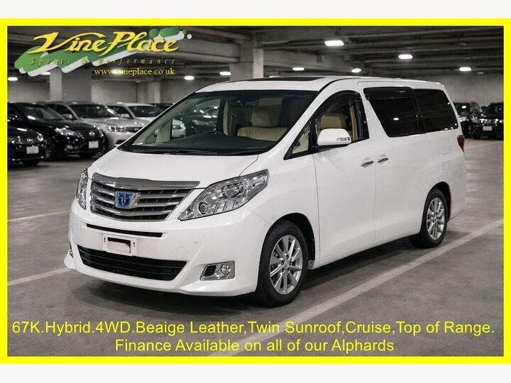 Toyota ALPHARD 2.4 Hybrid 4WD G-L Package, Auto, 7 Seats. + FINANCE AT Www.vineplace.co.uk