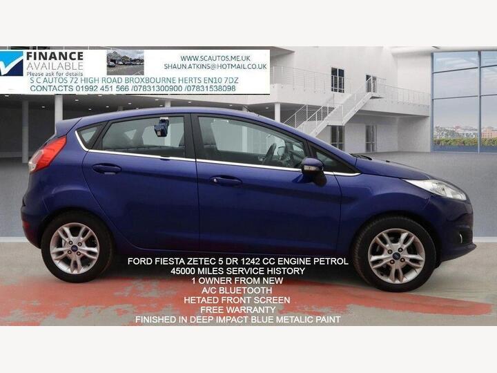 Ford Fiesta 1.25 Zetec Euro 5 5dr