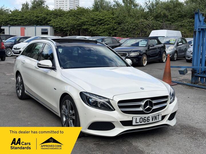 Mercedes-Benz C Class 2.0 C350e 6.4kWh Sport (Premium Plus) G-Tronic+ Euro 6 (s/s) 5dr 18in Alloy