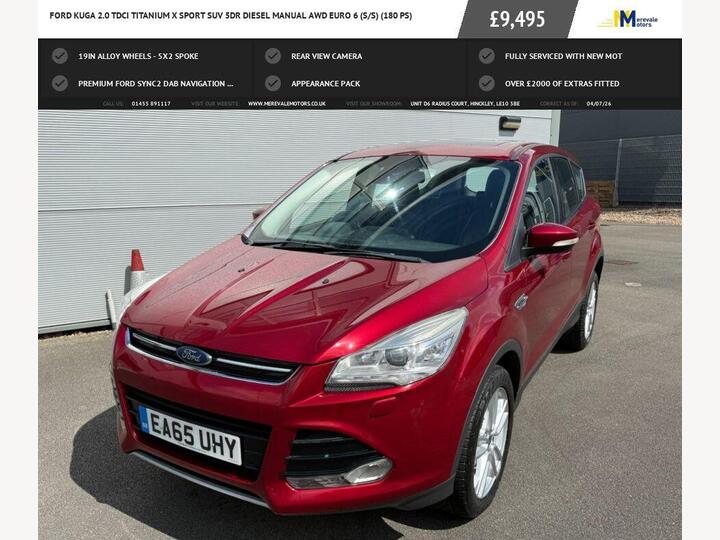 Ford KUGA 2.0 TDCi Titanium X Sport AWD Euro 6 (s/s) 5dr