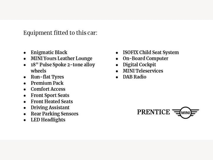 MINI Hatch 1.5 Cooper Exclusive Steptronic Euro 6 (s/s) 3dr