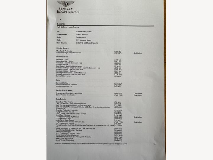 Bentley Mulsanne 6.75 V8 Speed Auto Euro 6 4dr