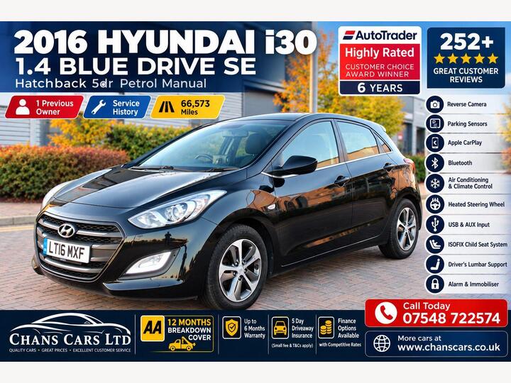 Hyundai I30 1.4 Blue Drive SE Euro 6 (s/s) 5dr