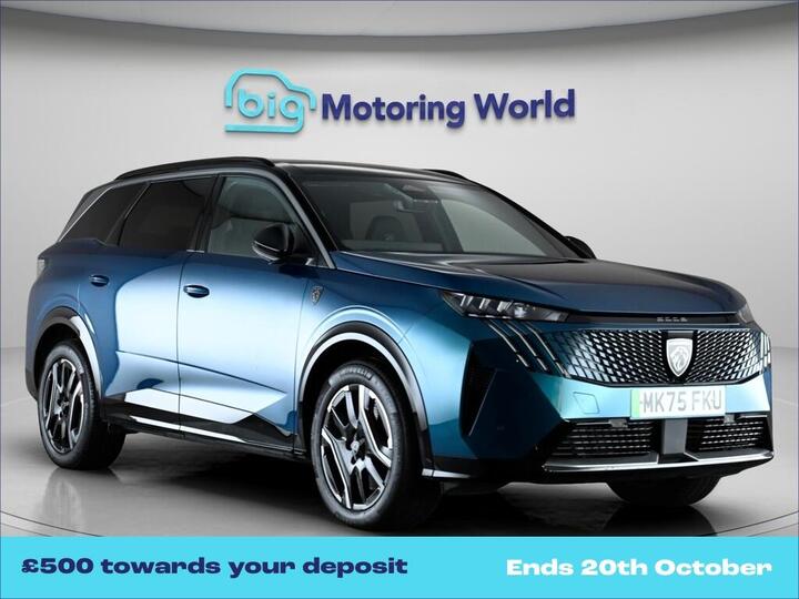 Peugeot E-5008 73kWh GT Auto 5dr (11kW Charger)