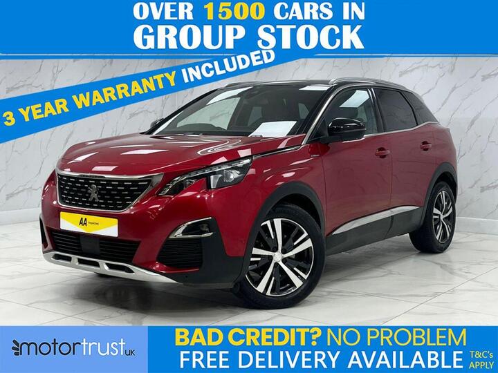 Peugeot 3008 1.6 PureTech GT Line EAT Euro 6 (s/s) 5dr Peugeot 3008 1.6 PureTech GT Line EAT Euro 6 (s/s) 5dr