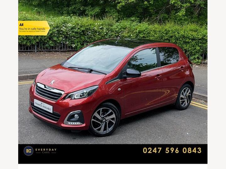 Peugeot 108 1.0 Allure Euro 6 (s/s) 5dr Peugeot 108 1.0 Allure Euro 6 (s/s) 5dr