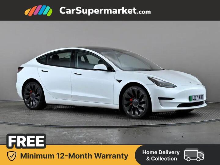 Tesla Model 3 (Dual Motor) Performance Auto 4WDE 4dr (Performance Upgrade)