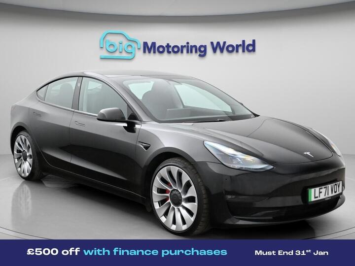 Tesla Model 3 (Dual Motor) Performance Auto 4WDE 4dr (Performance Upgrade)