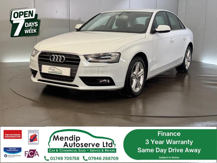 Audi A4 2.0 TFSI SE Saloon 4dr Petrol Multitronic Euro 5 (s/s) (211 Ps)