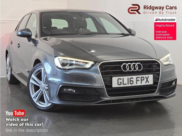 Audi A3 2.0 TDI S Line Sportback S Tronic Euro 6 (s/s) 5dr (Nav)