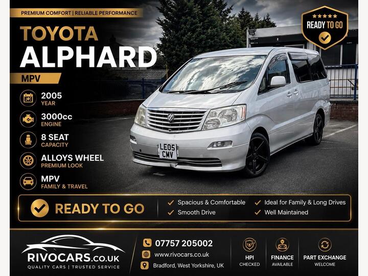Toyota Alphard MPV 3.0 V6 AUTOMATIC 2WD 5dr