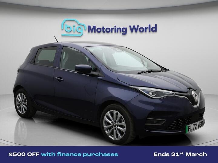 Renault Zoe R135 EV50 52kWh GT Line + Auto 5dr (Rapid Charge)