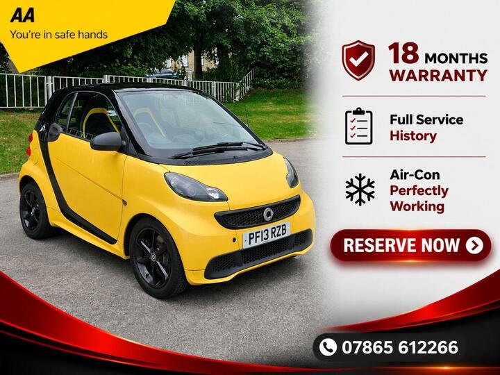 Smart Fortwo 1.0 MHD Cityflame SoftTouch Euro 5 (s/s) 2dr