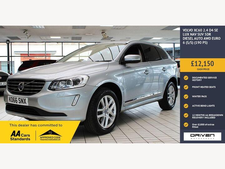 Volvo XC60 2.4 D4 SE Lux Nav Auto AWD Euro 6 (s/s) 5dr
