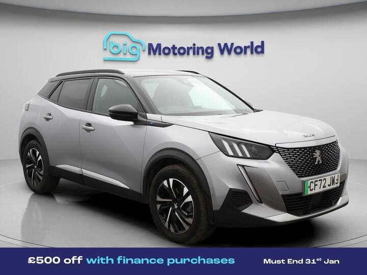 Peugeot E-2008 50kWh GT Auto 5dr (7kW Charger)