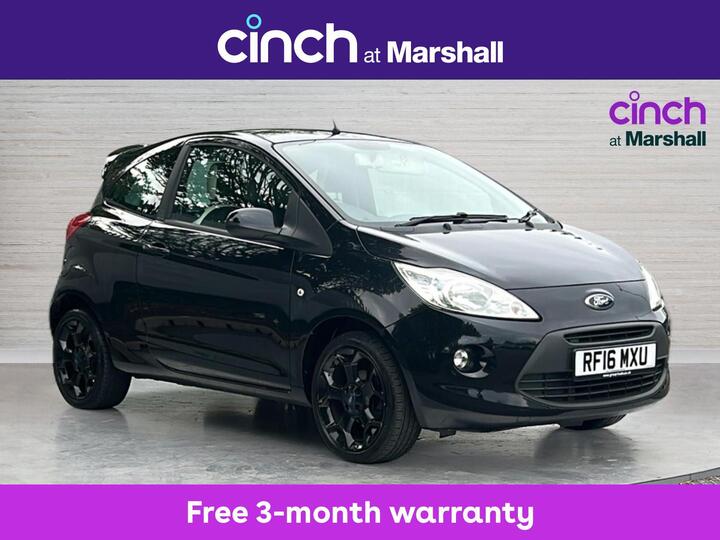 Ford Ka 1.2 Zetec Black Edition Euro 6 (s/s) 3dr