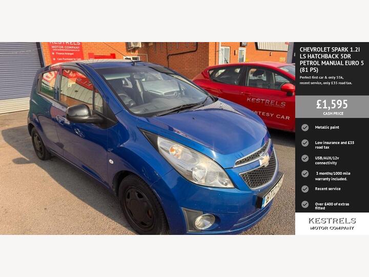 Chevrolet SPARK 1.2i LS Euro 5 5dr