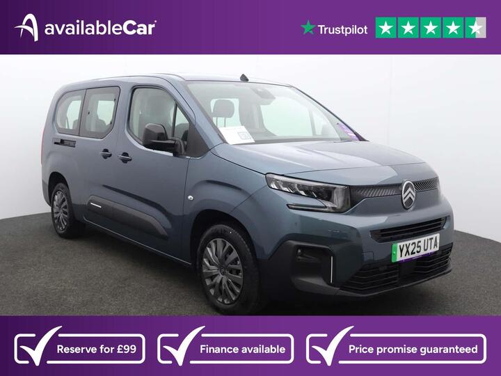 Citroen E-Berlingo 52kWh PLUS XL Auto 5dr (7.4kW Charger) Citroen E-Berlingo 52kWh PLUS XL Auto 5dr (7.4kW Charger)