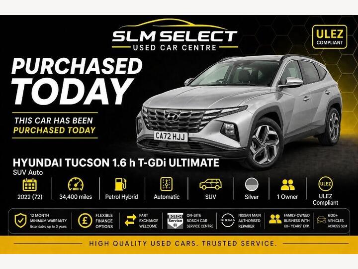 Hyundai TUCSON 1.6 H T-GDi Ultimate Auto Euro 6 (s/s) 5dr