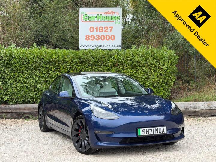 Tesla Model 3 (Dual Motor) Performance Auto 4WDE 4dr (Performance Upgrade)