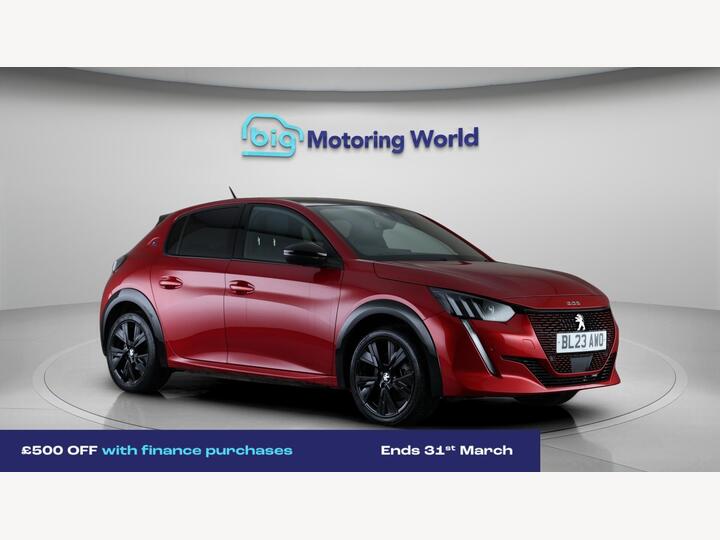 Peugeot E-208 50kWh GT Auto 5dr (7.4kW Charger)