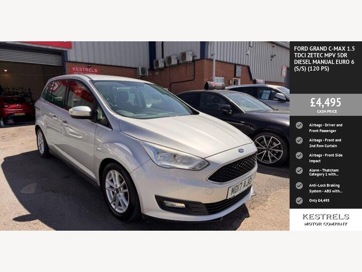 Ford GRAND C-MAX 1.5 TDCi Zetec Euro 6 (s/s) 5dr