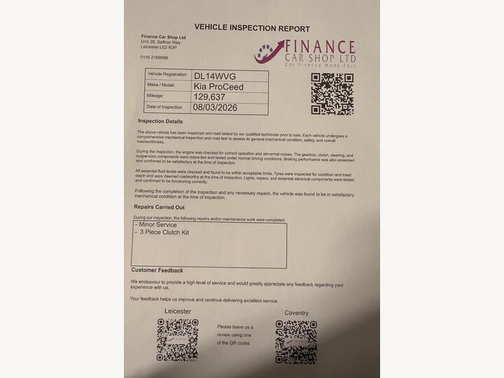 Kia ProCeed 1.6 CRDi EcoDynamics SE Euro 5 (s/s) 3dr