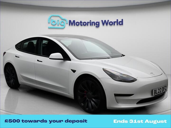 Tesla Model 3 (Dual Motor) Performance Auto 4WDE 4dr (Performance Upgrade)