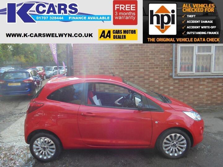 Ford Ka 1.2 Zetec Euro 6 (s/s) 3dr