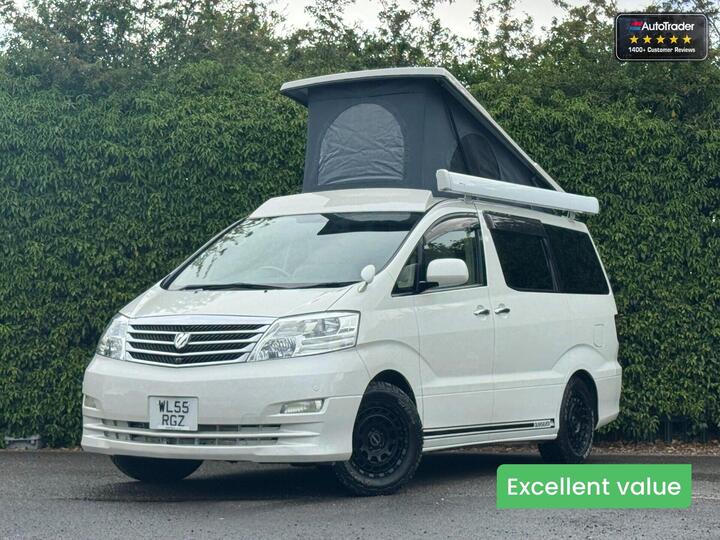 Toyota Alphard Camper|2 Berth|4 Belts|Solar|Kitchen|Vanlux Toyota Alphard Camper|2 Berth|4 Belts|Solar|Kitchen|Vanlux