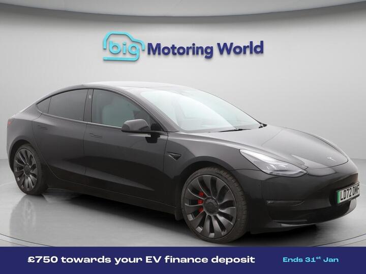 Tesla Model 3 (Dual Motor) Performance Auto 4WDE 4dr (Performance Upgrade)