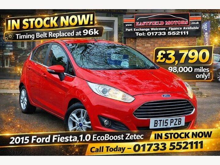 Ford Fiesta 1.0T EcoBoost Zetec Euro 6 (s/s) 5dr