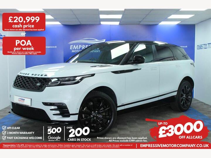 Land Rover RANGE ROVER VELAR 2.0 D240 R-Dynamic SE Auto 4WD Euro 6 (s/s) 5dr