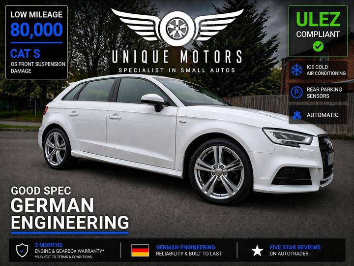 Audi A3 1.4 TFSI CoD S Line Sportback S Tronic Euro 6 (s/s) 5dr