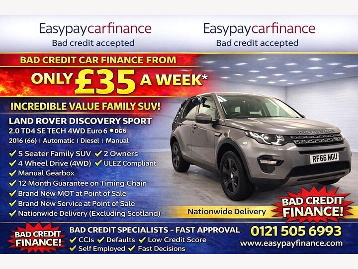 Land Rover Discovery Sport 2.0 TD4 SE Tech 4WD Euro 6 (s/s) 5dr (5 Seat)