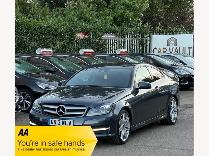 Mercedes-Benz C Class 1.6 C180 BlueEfficiency AMG Sport Plus G-Tronic+ Euro 5 (s/s) 2dr Mercedes-Benz C Class 1.6 C180 BlueEfficiency AMG Sport Plus G-Tronic+ Euro 5 (s/s) 2dr