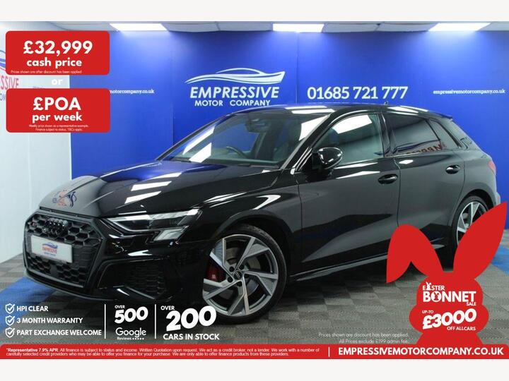 Audi S3 2.0 TFSI Black Edition Sportback S Tronic Quattro Euro 6 (s/s) 5dr