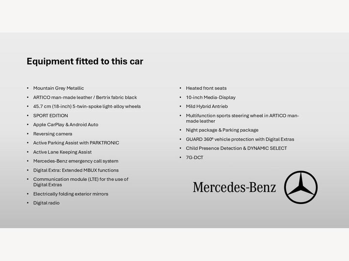 Mercedes-Benz A Class 1.3 A180h MHEV Sport Edition 7G-DCT Euro 6 (s/s) 5dr