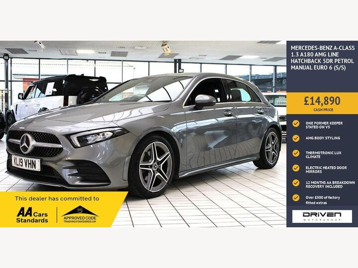 Mercedes-Benz A-CLASS 1.3 A180 AMG Line Euro 6 (s/s) 5dr Mercedes-Benz A-CLASS 1.3 A180 AMG Line Euro 6 (s/s) 5dr