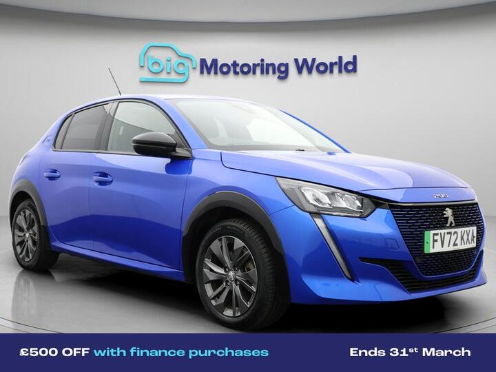 Peugeot E-208 50kWh Allure Premium + Auto 5dr (7kW Charger)