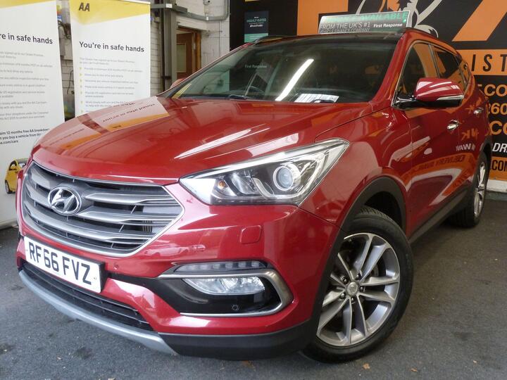 Hyundai Santa Fe 2.2 CRDi Blue Drive Premium SE Auto 4WD Euro 6 (s/s) 5dr (7 Seat) Hyundai Santa Fe 2.2 CRDi Blue Drive Premium SE Auto 4WD Euro 6 (s/s) 5dr (7 Seat)