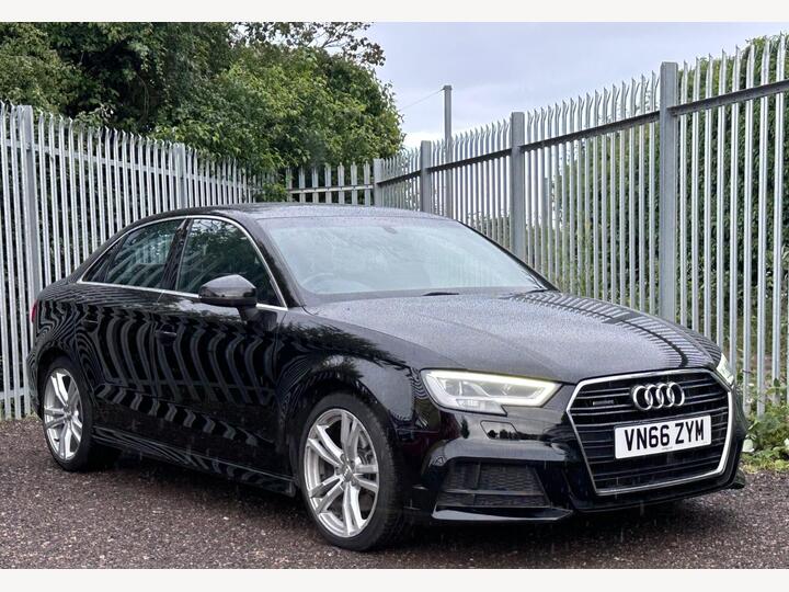 Audi A3 2.0 TDI S Line S Tronic Auto 6Spd Quattro Euro 6 (s/s) 4dr