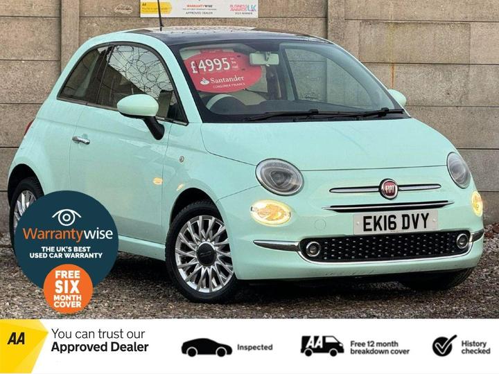 Fiat 500 1.2 Lounge Euro 6 (s/s) 3dr