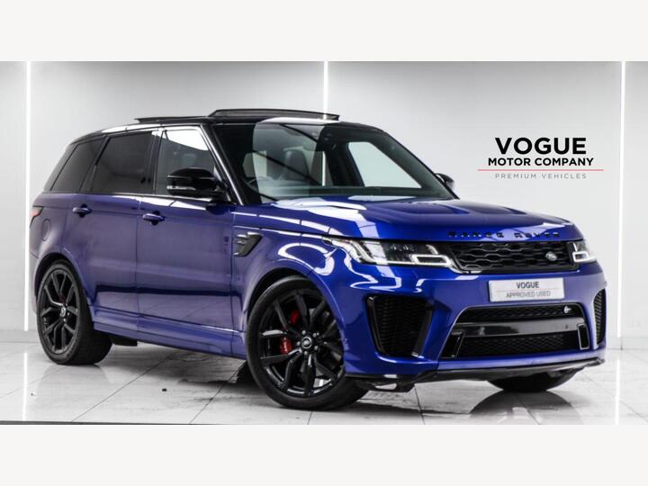 Land Rover RANGE ROVER SPORT 5.0 P575 V8 SVR Auto 4WD Euro 6 (s/s) 5dr Land Rover RANGE ROVER SPORT 5.0 P575 V8 SVR Auto 4WD Euro 6 (s/s) 5dr