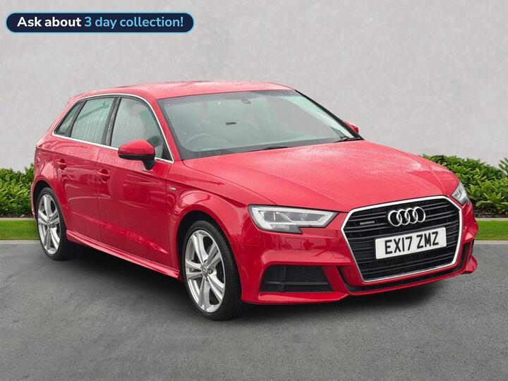Audi A3 2.0 TDI S Line Sportback S Tronic Auto 6Spd Quattro Euro 6 (s/s) 5dr