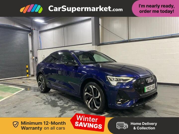 Audi E-Tron 50 Black Edition Sportback Auto Quattro 5dr 71.2kWh (11kW Charger)