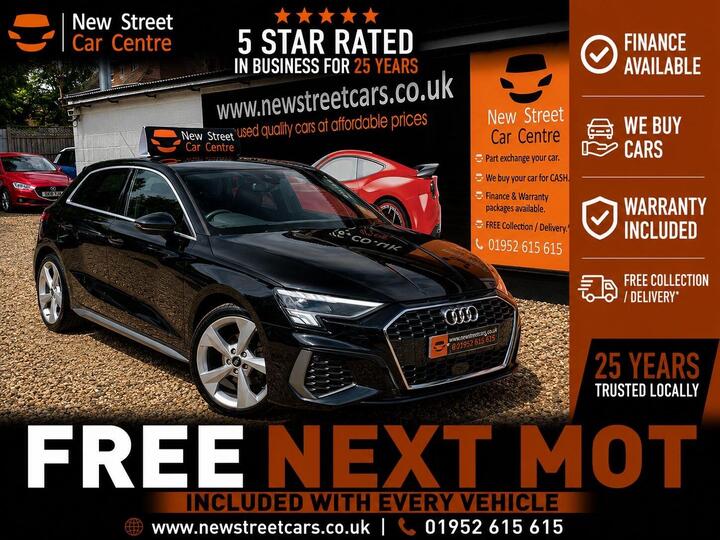 Audi A3 1.0 TFSI 30 S Line Sportback Euro 6 (s/s) 5dr